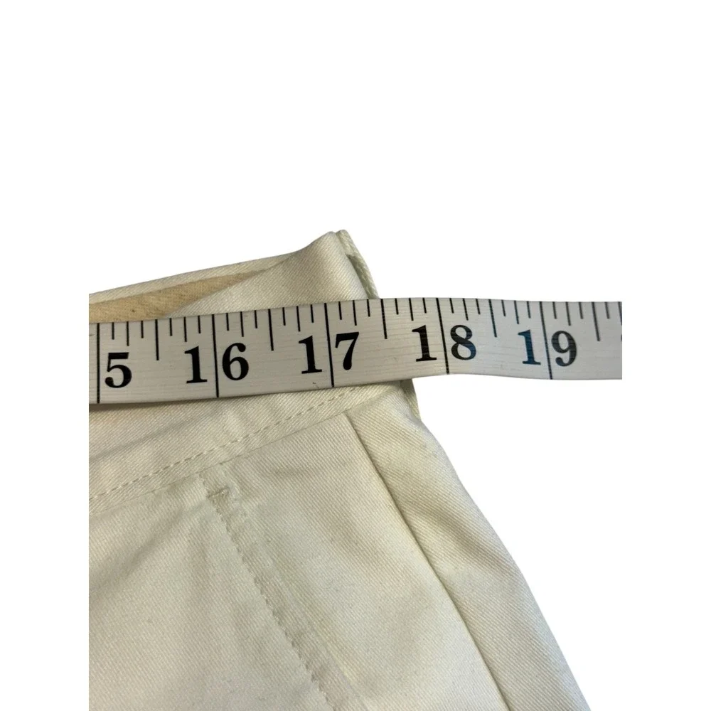 J.Crew 1040 Athletic Tapered-fit stretch chino pant 33x30 White AV209 New